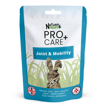 Natures Grub Trade Natural Nibbles ProCare+ Joint & Mobility retail hanging pack front view.