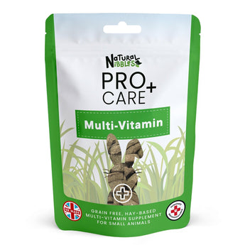 Natures Grub Trade Natural Nibbles ProCare+ Multi-Vitamin front hanging retail pouch view.