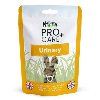 Natures Grub Trade Natural Nibbles ProCare+ Urinary retail hanging pack, front view.