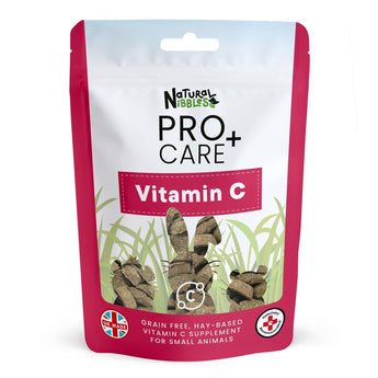 Retail Hanging pack of Natural Nibbles Pro Care+ Vitamin C biscuits.