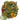 Bunny Bistro Herb & Flower Mix, green leaves with yellow and pink flowers, overhead view.