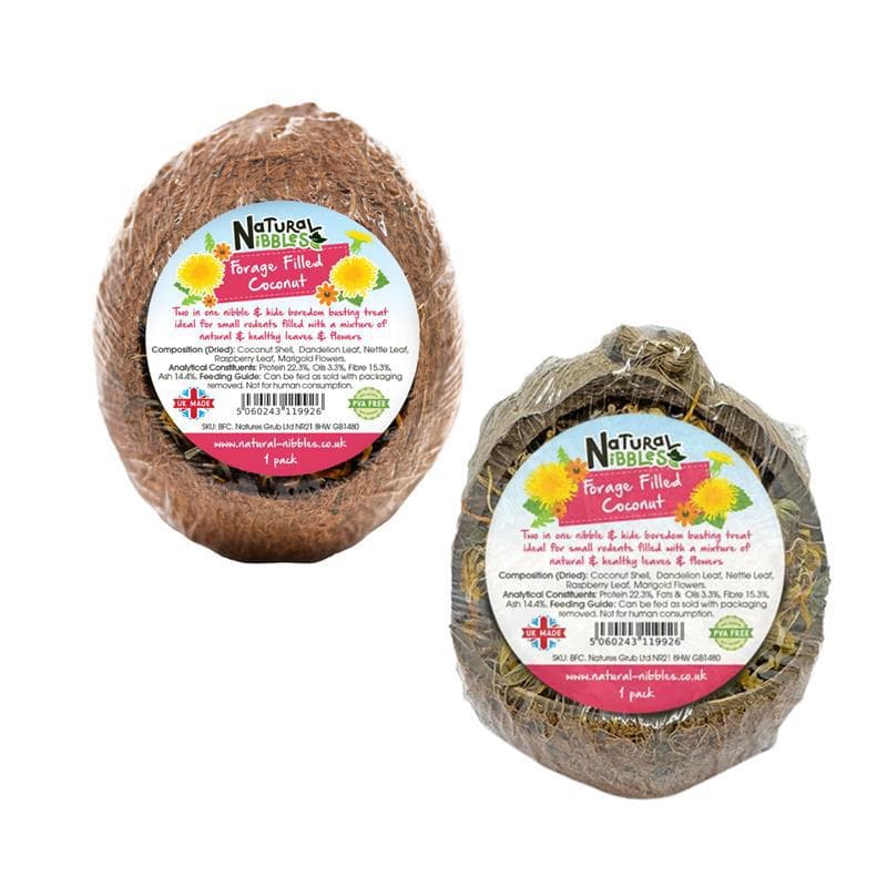 
                      
                        Bunny Bistro Forage Filled Coconut - Natural Nibbles
                      
                    