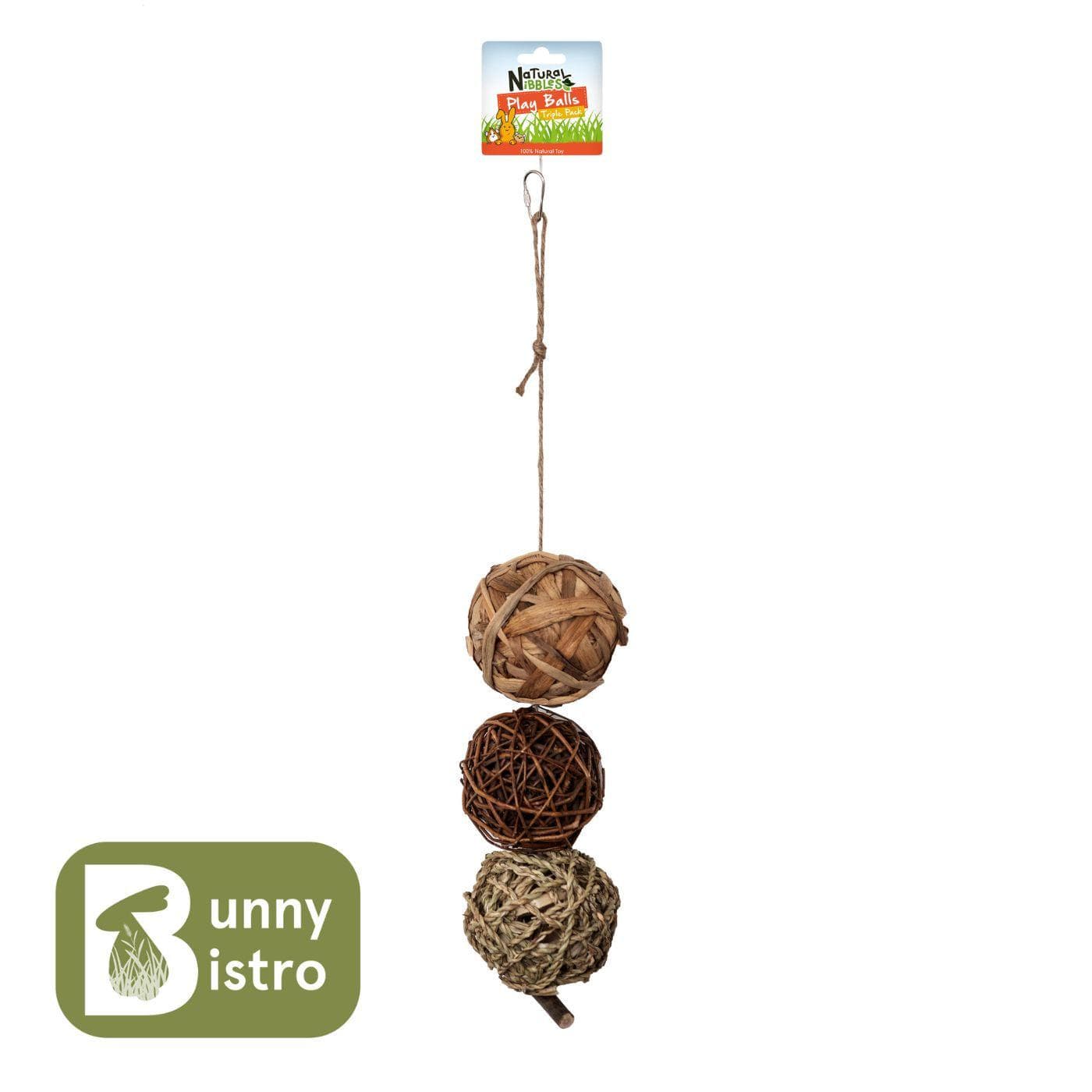 Play Balls Triple Pack | Natural Chew Toy for Rabbits – Bunny Bistro