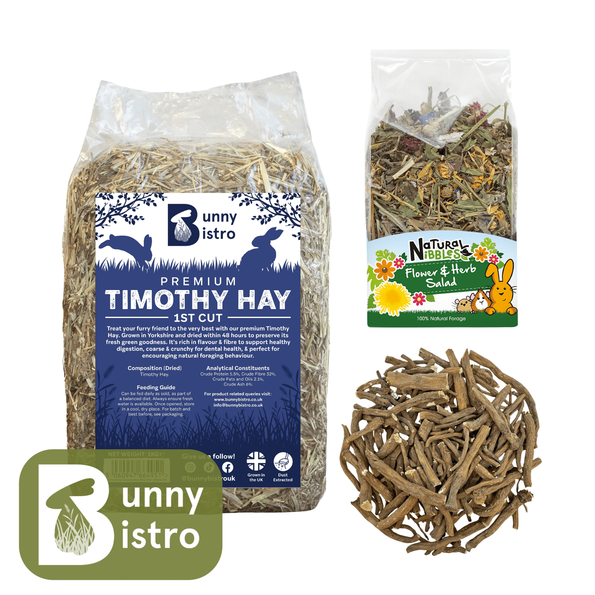 Timothy Hay 1st Cut 1kg - Gnaw & Graze Bundle – Bunny Bistro