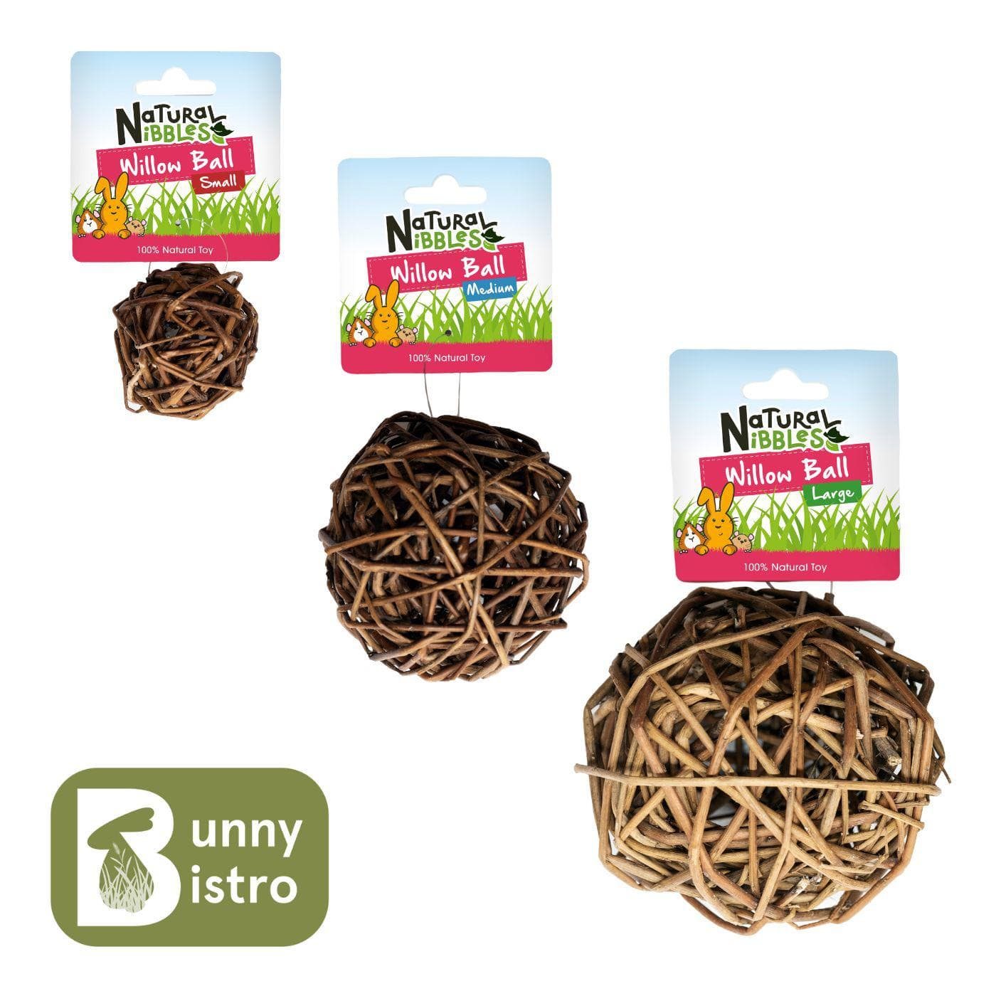Willow Balls for Rabbits | Hamster, Mice, Gerbil & Rat Toys – Bunny Bistro