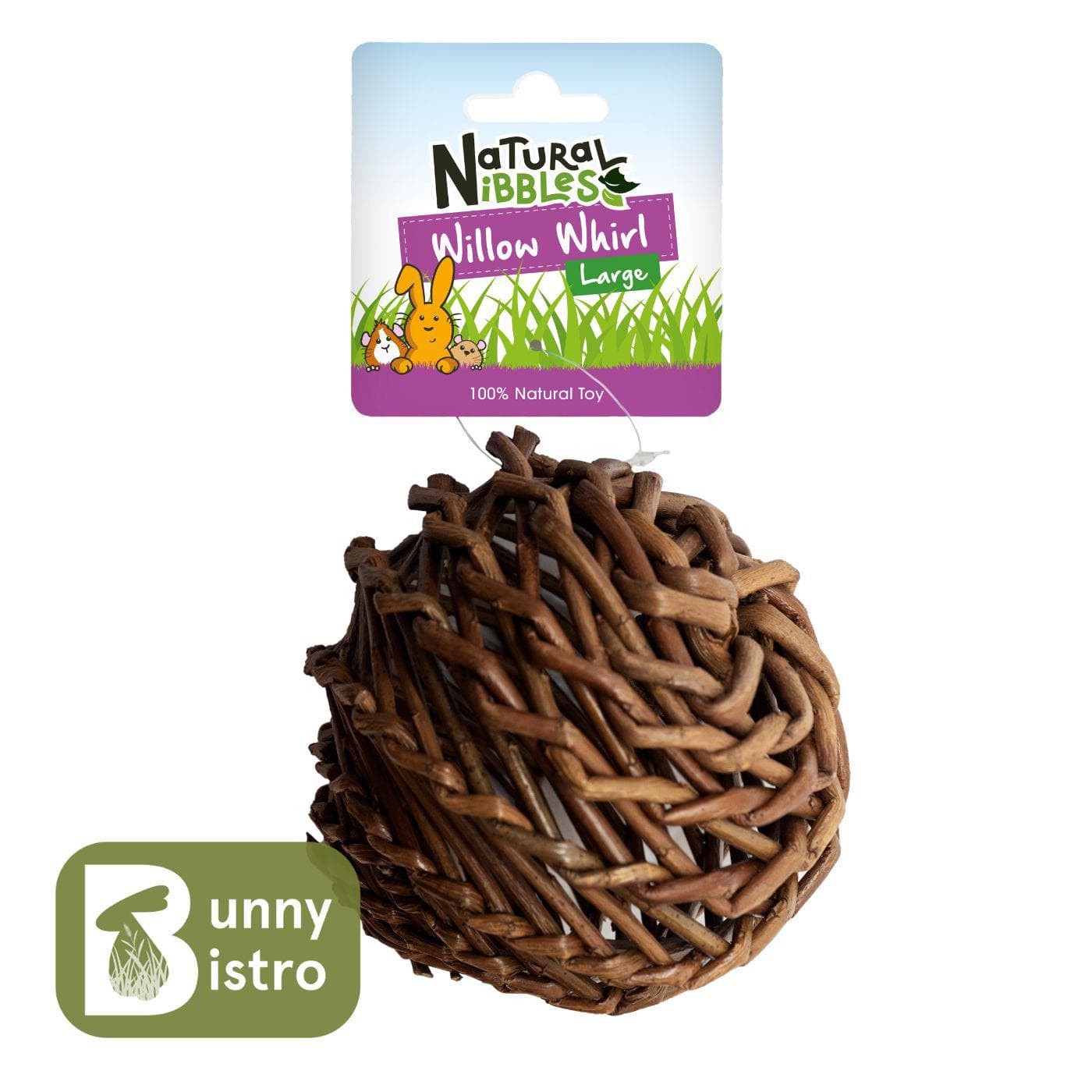 Willow Whirl Balls | Natural Chew Toy for Rabbits – Bunny Bistro